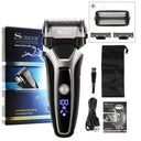 USB Rechargeable Electric Shaver Stainless Steel Trimmer