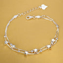 Sterling Silver Chain Bracelet Elegant Party Wedding Gift