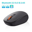 Baseus Silent Bluetooth Mouse: Ergonomic & Portable Wireless Device  ourlum.com BT3.0 BT5.0 and 2.4G  