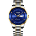 Luxury Stainless Steel Men's Watch with Luminous Hands