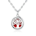 Tree Of Life Essential Oil Diffuser Necklace: Stainless Steel Beauty Gift  ourlum.com N2732-31  