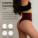 Flarixa Flat Belly Shaping Thong High Waist Panties for Women