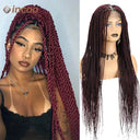 Kanekalon Synthetic Braided Lace Front Wigs for Style Options