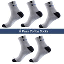 Men's Bamboo Fiber Socks - 5 Pairs of Deodorant Comfort