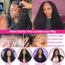 Luxury Brazilian Deep Wave Curly Lace Front Wig Glueless