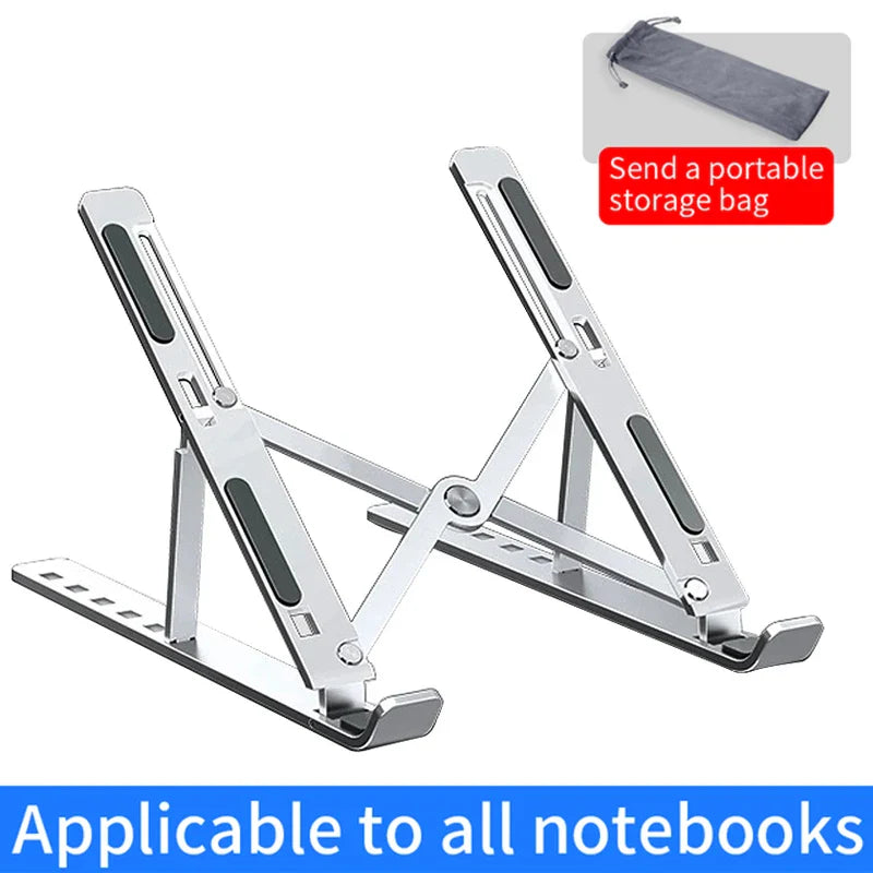 Aluminum Laptop Stand: Adjustable Cooler for Enhanced Comfort  ourlum.com   