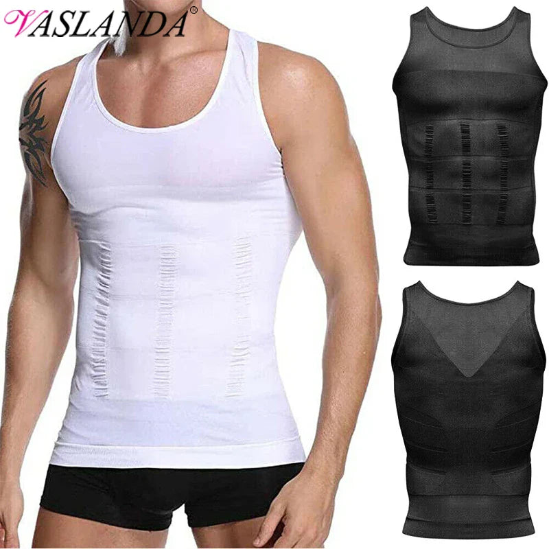 Men's Compression Slimming Corset Vest for Tummy Control & Body Shaping