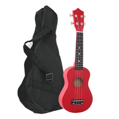 21 Inch Wood Ukulele 4 Strings Beginners Ukulele Kids Gift Starter Musical Instruments Soprano Bass Guitar With Bag Multi Color