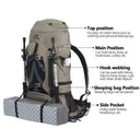 Naturehike 70L Camping Backpack Ergonomic Large Capacity