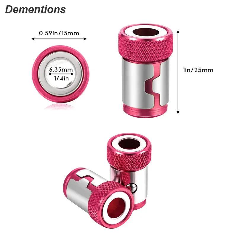 Universal Magnetic Screw Ring Bit Holder for Efficient Screw Pickup and Strong Magnetizer Power Hand Tool  ourlum.com   