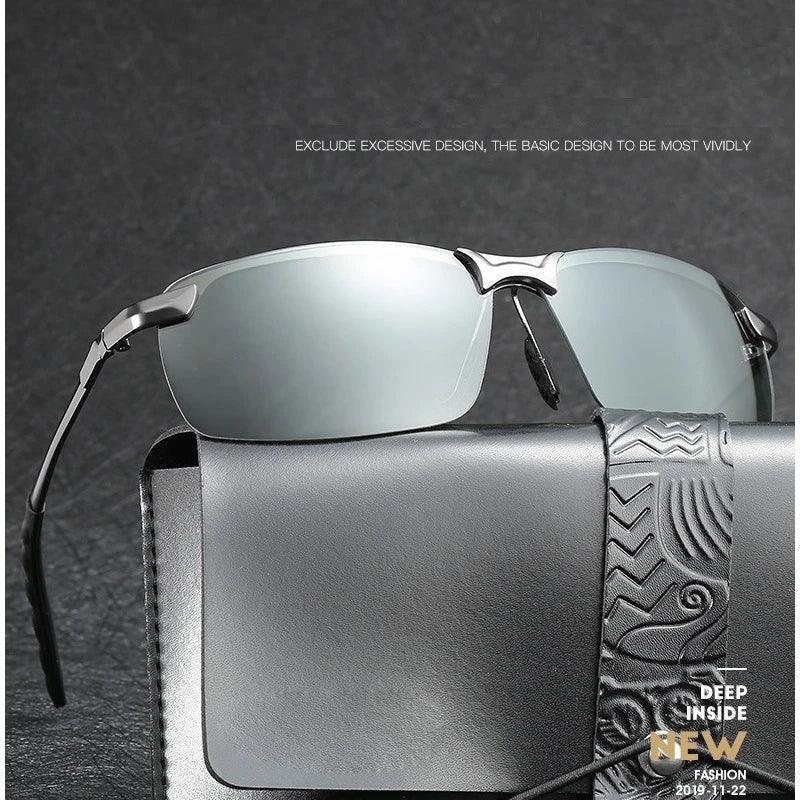 Men's Photochromic Polarized Sunglasses for Day and Night Driving - Color Changing Eyewear