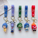 New 3D Anime Figures Keychain Doll Toys INSIDE OUT Gift