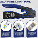 ZoeRax RJ45 Pass Through Crimp Tool: Ultimate Ethernet Cable Cutter  ourlum.com   