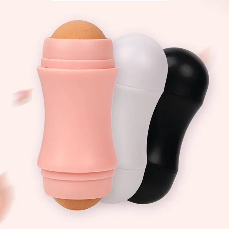 Face Oil Absorbing Roller 2 Balls Skin Care Tool Volcanic Stone Oil Absorber Washable Facial Oil Removing Care Skin Makeup Tool  ourlum.com   