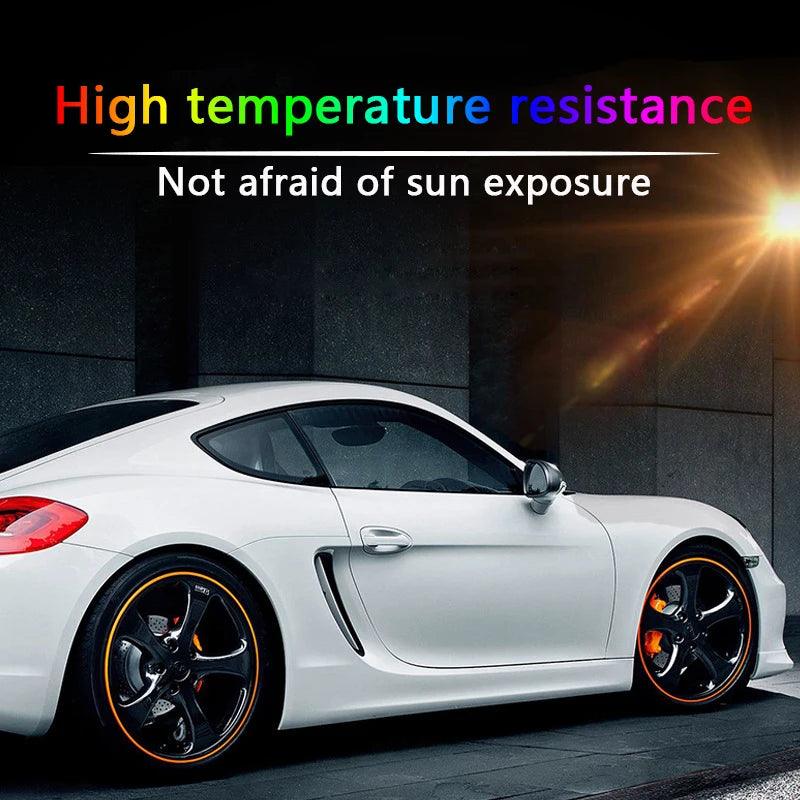 Car Wheel Rim Protection Strip - Durable Rubber Edge Protector for Stylish Tire Covers  ourlum.com   