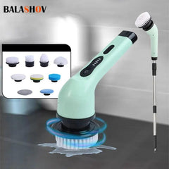 Electric Spin Scrubber with LED Display: Ultimate Cleaning Tool for Home and Car