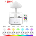 Mushroom Rain Cloud Humidifier with Colorful Night Lights and Relaxing Water Sounds  ourlum.com White remote control United State 