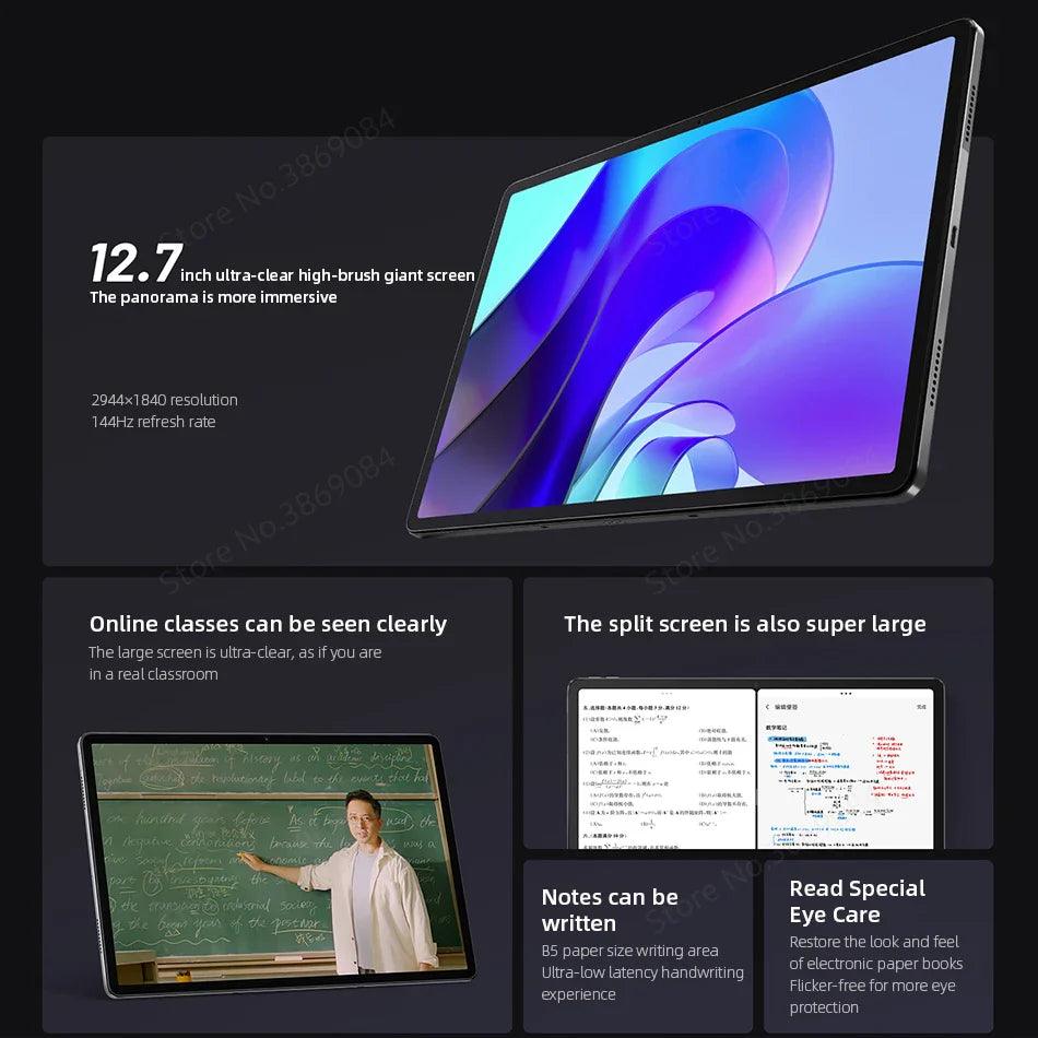 Global ROM Lenovo Xiaoxin Pad Pro Snapdragon 870 12.7" LCD Screen 144Hz 8GB 128GB/256GB 10200mAh Battery Android 13 Tablet  ourlum.com   