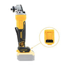 Cordless Brushless Angle Grinder 4 Speed Dewalt Compatible