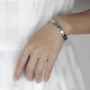 Stainless Steel Geometric Bangle Chic Women's Fashion Jewelry