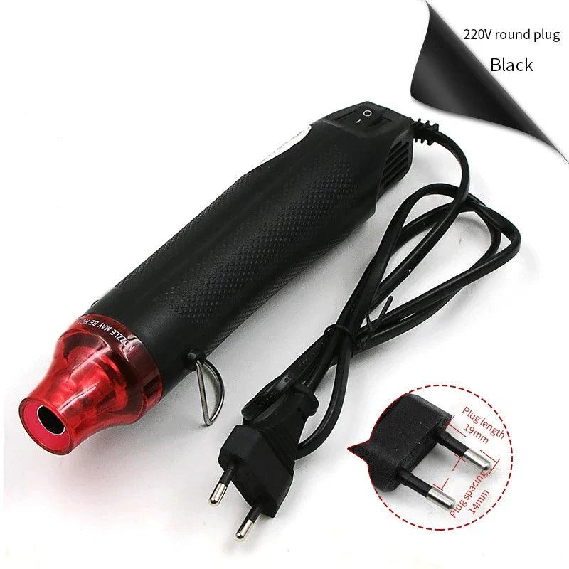 220V EU Standard DIY Hot Air Gun Mobile Phone Repair Tool Hair Dryer Welding Support Seat Shrink Plastic Air Heat Gun 300W  ourlum.com   