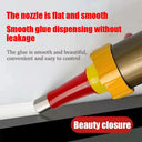 Stainless Steel Caulk Nozzle Applicator With Base Caulking Finisher Sealant Finishing   Bathroom Sink Nozzle Adhesive Pistol  ourlum.com   