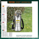 VEVOR Stainless Steel Hand Pump Sprayer for Garden Use