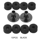 8 Pcs Cymbal Stand Felt Washer Plastic Drum Sleeves Accessory