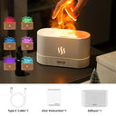 Multi-Function Ultrasonic Aroma Diffuser with Colorful Flame Simulation