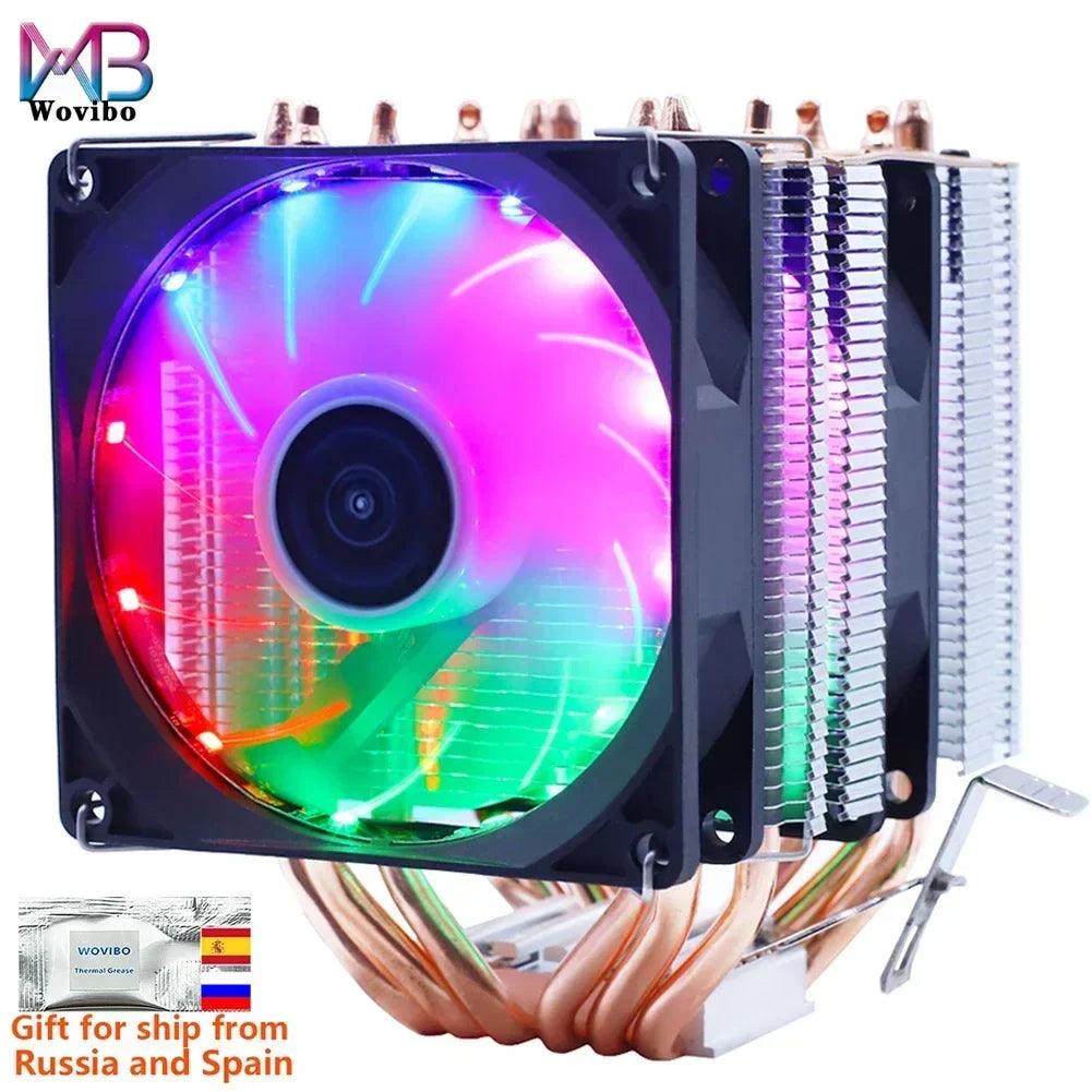 RGB CPU Cooler: Efficient Cooling Solution for Intel AMD - Silent Operation  ourlum.com   