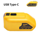 Dewalt DCB090 Battery Adapter with Dual USB Type-C Charger