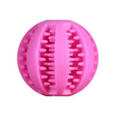 Rubber Dog Ball Dental Chew Toy Eco-Friendly Snack Dispenser