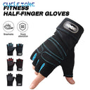 Breathable Cycling Gloves MTB Road Bike Half Finger Fitness Gear