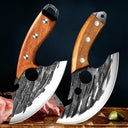 Versatile Forged Chef's Cleaver & Utility Knife Set