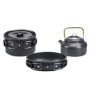 Lightweight Aluminum Camping Cookware Set for 2-3 People