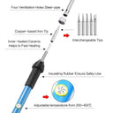 Adjustable Temperature Electric Soldering Iron Kit for Precise Welding Work  ourlum.com   