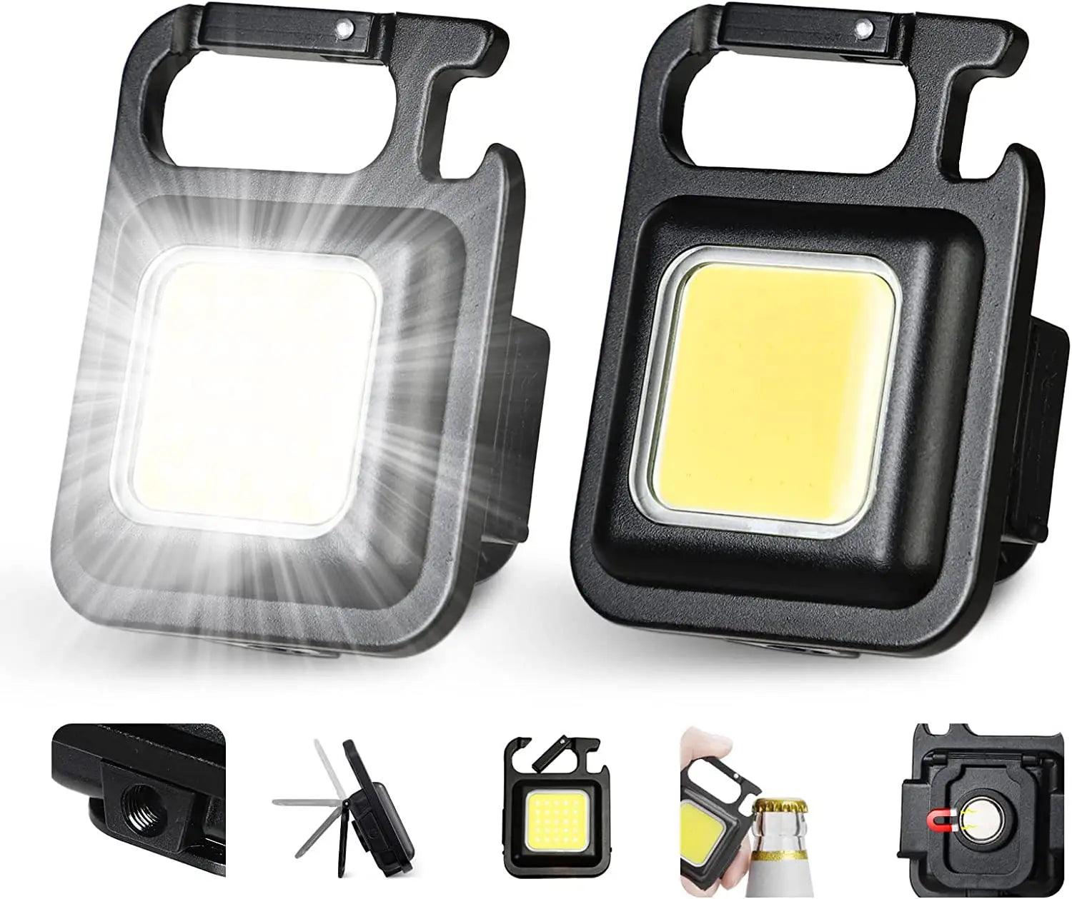 Adventure Illuminator: Portable Mini LED Work Light & Keychain Flashlight  ourlum.com   