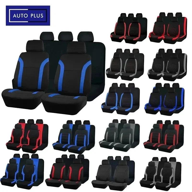 AUTO PLUS Universal Polyester Car Seat Cover Set: Upgrade Your Car's Interior  ourlum.com   