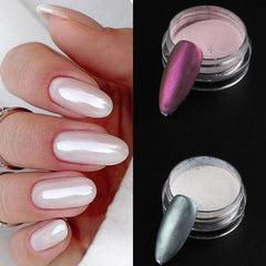 Nail Fairy Dust: Pearlescent Holographic Glitter Chrome Powder