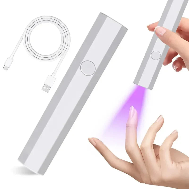 Mini UV LED Nail Lamp: Innovative Handheld Gel Polish Dryer  ourlum.com   