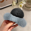 Crab Plush Fur Hair Clip: Trendy Accessory for Girls