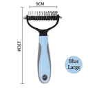 Professional Pet Grooming Brush - Dual-Head Shedding Tool