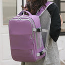 Stylish Waterproof Travel Backpack for Women with USB Charging