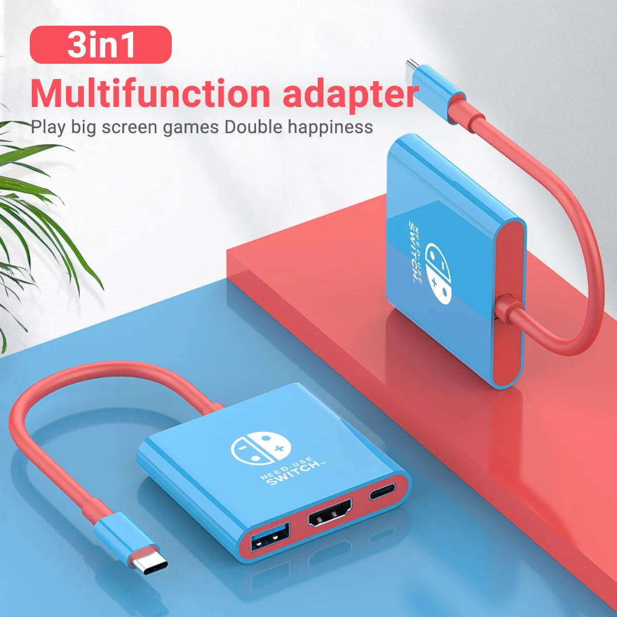 Nintendo Switch Portable Hub: HDMI & USB 3.0 for Seamless Gaming  ourlum.com   