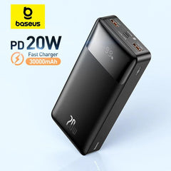 Baseus 30000mAh Fast Charging Power Bank - Ultimate Portable Battery for iPhone 15 Pro, Xiaomi, and Huawei