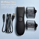 Men's Groin Hair Trimmer Waterproof Wet Dry Groomer Razor