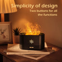 Multi-Function Ultrasonic Aroma Diffuser with Colorful Flame Simulation