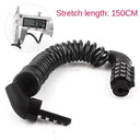 Portable 4-Digit Combination Bicycle Lock Durable Steel Cable