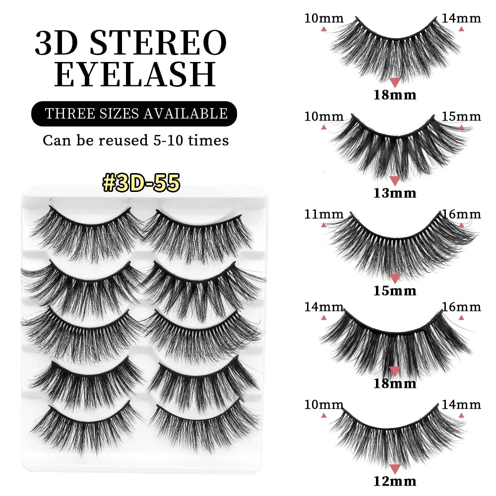 Luxurious 3D Mink Eyelashes for Dramatic Volume and Length