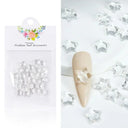 4.5g Acrylic Flower Nail Art Decoration Mixed Size White Rhinestones Silver Gem Manicure Tool Accessories For DIY Nail Design  ourlum.com 30K-BTWJX01  